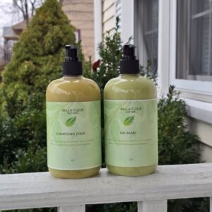 shampoing doux et le balsamo bella fleur naturel